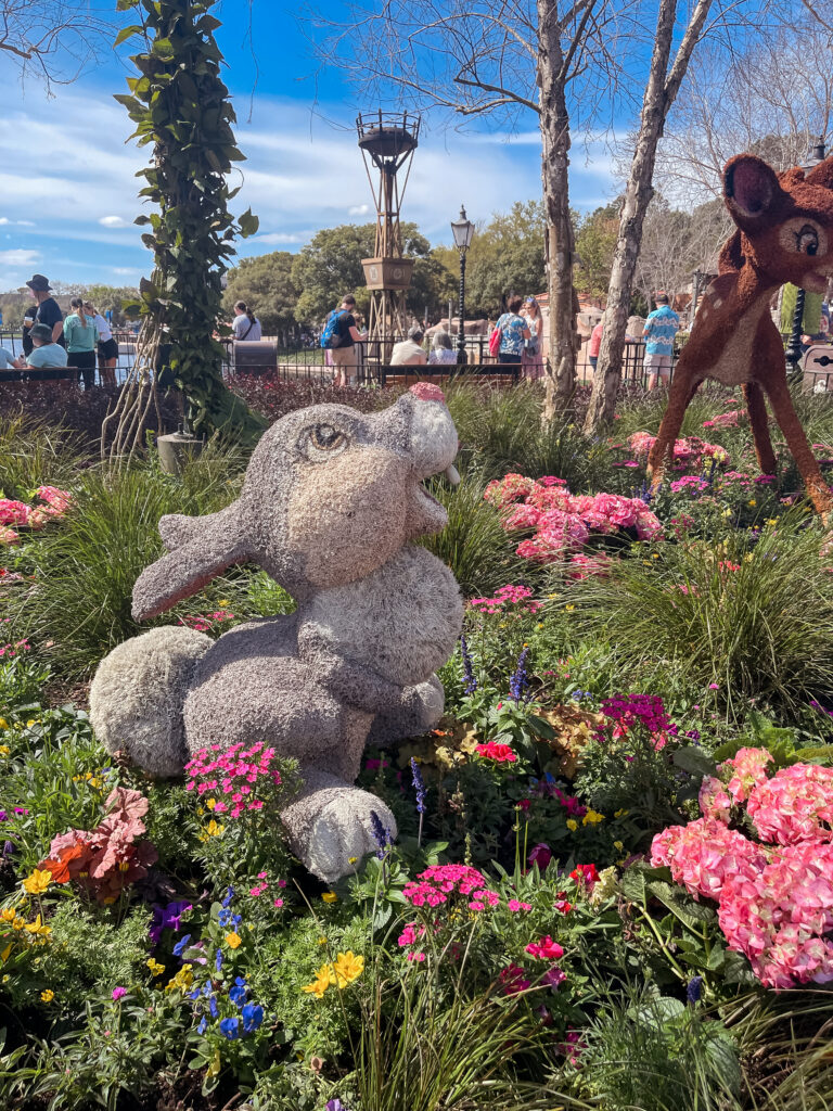 Thumper Topiary at EPCOT during Flower and Garden Festival
