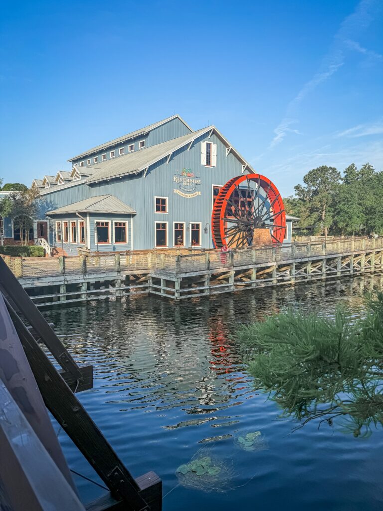 Disneys Port Orleans Riverside Resort river and Old Mill Building